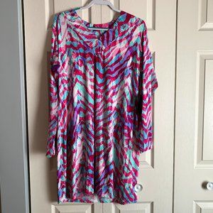 NWT IBKUL V Neck Long Golf Dress